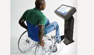 digital stand / indoor totem / info-kiosk / DDA compliant