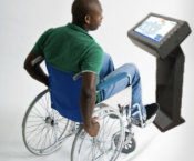 digital stand / indoor totem / info-kiosk / DDA compliant